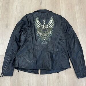 Women’s Harley Davidson leather biker jacket size XL